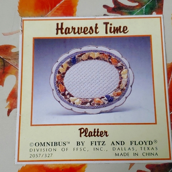 Harvest Time Platter - Picture 1 of 3